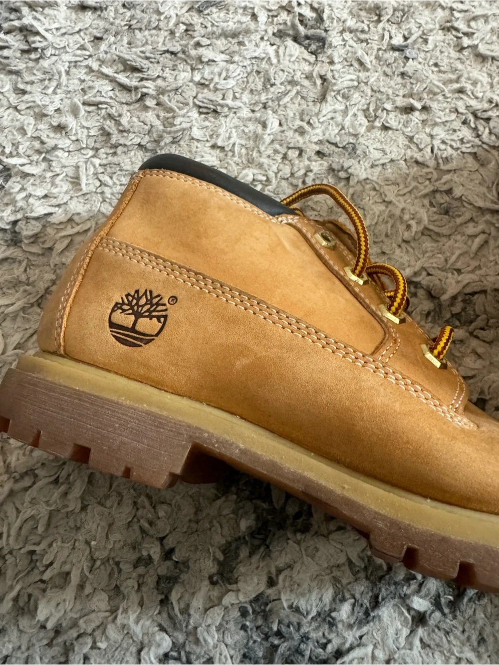 Timberland Wheat Nubuck Men’s Lace-Up Work Boots